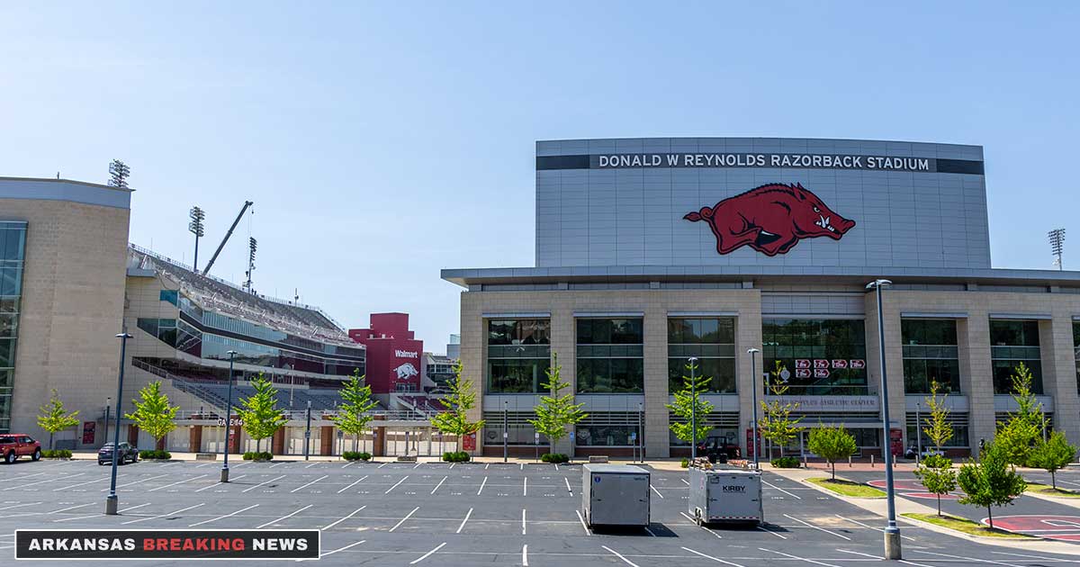 Donald W. Reynolds Razorback Stadium in Fayetteville ahead of the 2026 Arkansas football season
