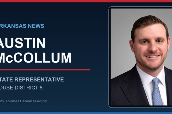 Official portrait of Arkansas State Rep. Austin McCollum