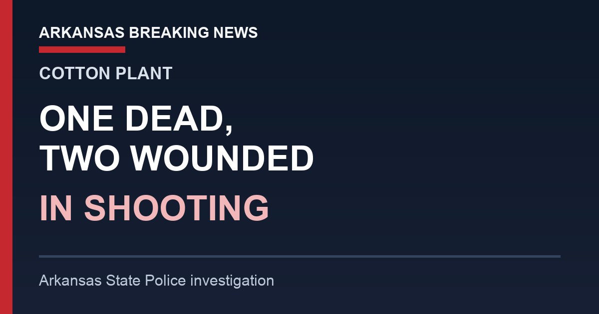 Graphic: One dead, two wounded in Cotton Plant shooting