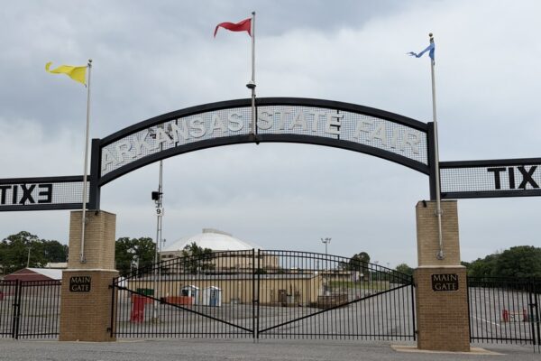 Main gate of the Arkansas State Fairgrounds in Little Rock