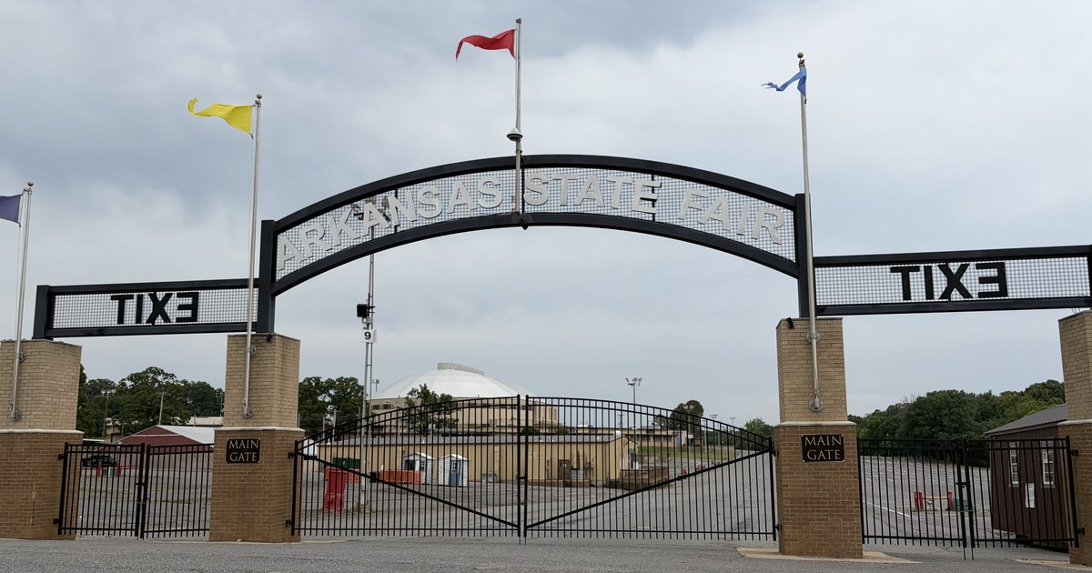 Main gate of the Arkansas State Fairgrounds in Little Rock