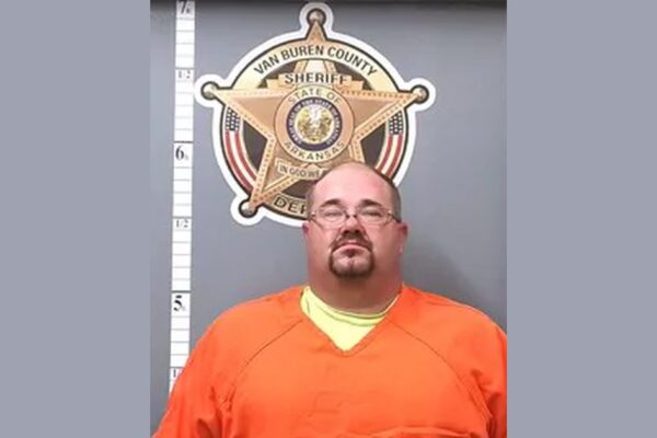 Booking photo of Matthew Wayne West of Conway, Van Buren County Sheriff's Office